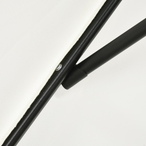 Umbrelă de Grădină Înclinabilă cu Manivelă și 6 Spiţe, 2x3 m, Alb Crem - Img 8