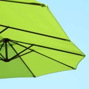 Umbrela Dubla de Gradina cu Deschidere cu manivela, Otel si Poliester, 460x270x240cm, verde - Img 8