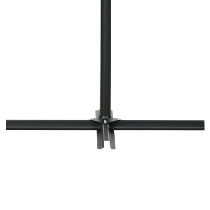 Umbrelă Excentrică cu Plasă Anti-Țânțari, Acoperiș Reglabil, Bază și Orificii de Ventilație, 295x295x260 cm, Bej - Img 8