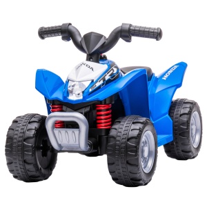 ATV Electric pentru Copii 18-36 Luni cu Lumini LED, Claxon și Pedale, 65.5x38.5x43.5 cm, Albastru