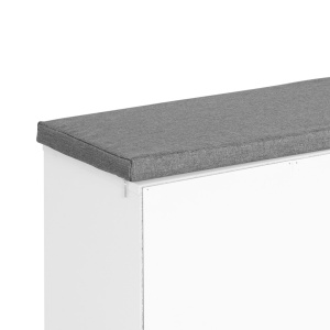 Bancuta Pantofi – 104×30×48 cm, Alb/Gri cu Rafturi Reglabile - Img 6