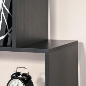 Bibliotecă din Lemn cu 6 Rafturi, 80x24x191 cm, Negru - Img 9