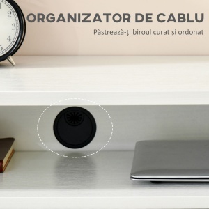 Birou Dublu Separabil cu Role – Alb - Img 7