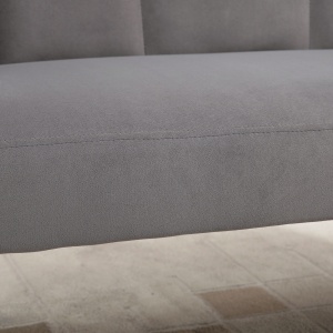 Canapea 132 cm – Catifea Gri pentru Dormitor sau Spatii Mici - Img 9