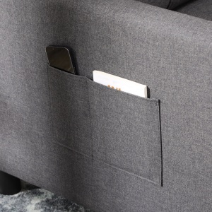 Canapea Extensibila 3-in-1 – Pat, Fotoliu & sezlong Cu Spatar Reglabil - Img 8