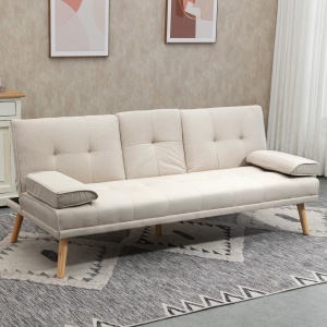 Canapea Extensibila 3 Locuri – Stil Scandinav cu 2 Cotiere - Img 2