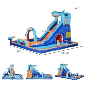 Castel Gonflabil Copii 6‑in‑1 – Parc Acvatic cu Tobogan & Piscina - Img 3