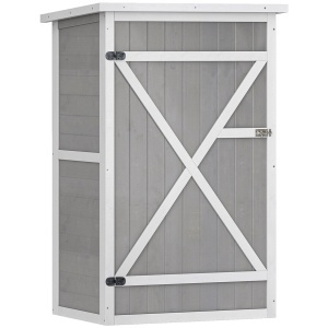 Casuta Lemn 75×56×115 cm – Depozitare Unelte cu Acoperis Impermeabil - Img 1