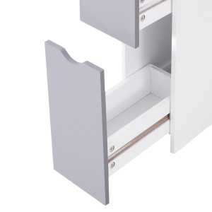 Coloana Baie 15×33×140 cm – Alb & Gri, Spatiu Vertical Compact - Img 8
