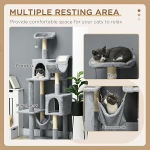 Copac Pisici 177 cm – Turn Catarat Multi-Nivel pentru Interior - Img 4