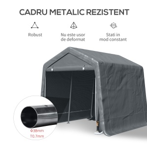 Copertina Garaj 2,8×2,4 m – Protectie Auto, Moto, Biciclete - Img 4