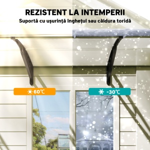 Copertina pentru exterior, 90x295x23.5 cm, negru - Img 6