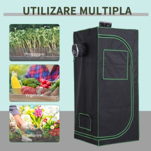 Cort Cultivare Hidroponica 60×60×140 cm – Grow Tent Compact - Img 7