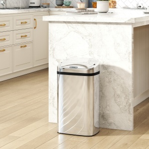 Cos de gunoi cu senzor 30L inox elegant - Img 2