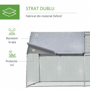 cotet tip cusca, cu plasa din plastic 280x380x195cm - Img 4