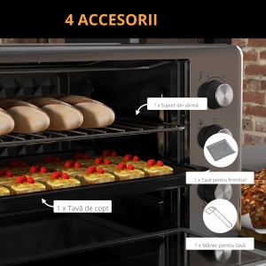 Cuptor Electric 30 L – Grill, Convectie & Tava Inclusa - Img 6