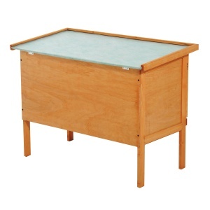 cusca exterior, pentru iepuri, din lemn, 90x45x65cm - Img 9