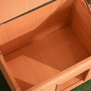 Cușcă pentru Câini Impermeabilă pentru Extern din Lemn de Brad, 82x58x58cm - Img 9