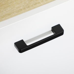 Dulap Baie din PAL Alb cu 2 Dulapioare cu Usi si 2 Rafturi Deschise, Design Anti rasturnare, 53x33.5x195.7 cm - Img 7