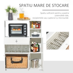 Dulap Bucatarie – Alb cu 3 Compartimente & Sertar - Img 6