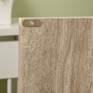 Dulap de Depozitare 4 Usi si 4 Rafturi Reglabile 80x40x182 cm – Crem/Alb - Img 9