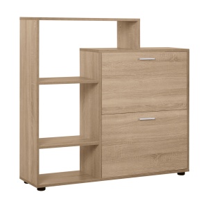 Dulap Pantofi Design Modern 20 Perechi pentru Hol in Lemn 101,5 x 25,5 x 98 cm - Img 1