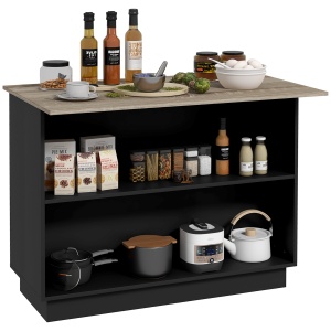 Insula Bucatarie 105×60 cm – Carucior Bar Multifunctional cu Sertar