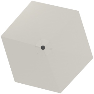 Înveliș de Schimb pentru Umbrelă cu Orificii de Aerisire, Ø300 cm, Alb Crem - Img 1