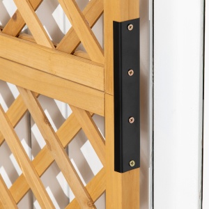 Jardiniera Verticala Lemn Galben 90×45×180 cm – Brad & Design Vertical - Img 9