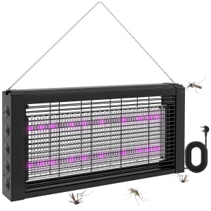 Lampă Anti-Țânțari de Interior 8W cu Lanț și Plasă de Protecție Negru - Img 1