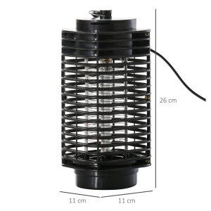 Lampă Antițânțari cu Lumină UV, 3W, pentru Interior și Exterior, Negru - Img 3
