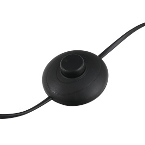 Lampa de Podea tip Arc cu Abajur din Tesatura Comutator cu Pedala Negru - Img 8