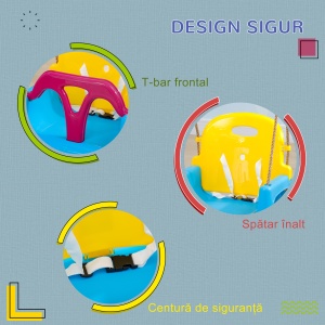 Leagan Copii 3 in 1 – Cu Spatar si Centuri - Img 6