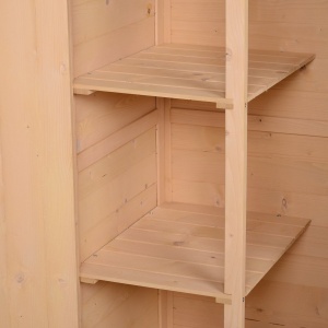 Magazie de Scule pentru Exterior din lemn de brad 75x56x115 cm - Img 8
