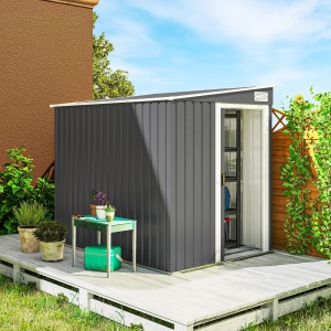 Magazie Metalică Galvanizată 7 x 5ft, cu Ușă Glisantă - Img 2