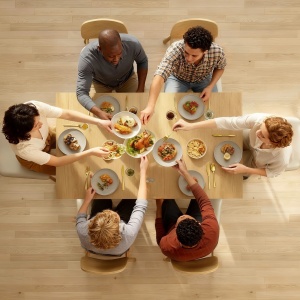 Masă de Dining Extensibilă pentru 4-6 Persoane din Lemn și Oțel, 140x80x77,5 cm, Culoare Lemn - Img 7