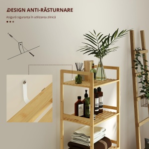 Masă extensibilă 140-180x80cm, albă, pentru 6-8 persoane, pentru spații mici - Img 6