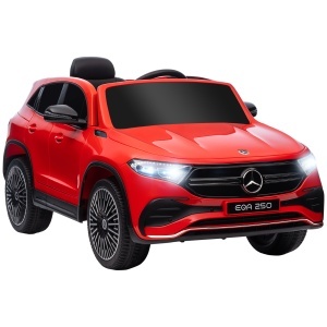 Mașină Electrică cu Licență Mercedes, Auto pentru Copii cu Telecomandă, Faruri și Claxon, 111.5x69x52.5 cm, Roșie - Img 1