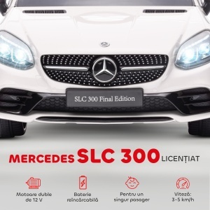 Mașină Electrică pentru Copii 3-6 Ani cu 2 Motoare și Telecomandă, 107x62,5x44 cm, Alb - Img 4