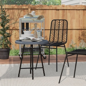 Masuta de cafea pentru exterior din lemn plastifiat, Gri - Img 2