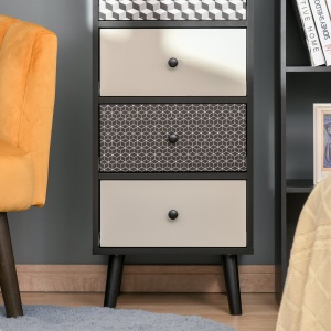 Mobila Comodă cu 5 sertare Mobilier modern pentru casa dimensiune 39.5x39.5x110 cm - Img 9