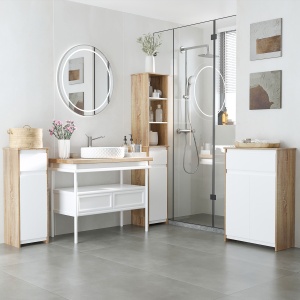 Mobilier Baie Lemn & Alb – Compact, Multifunctional si Elegant - Img 9