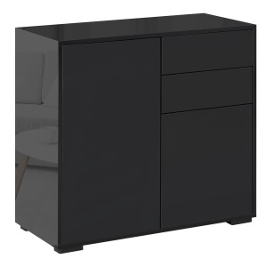 Mobilier Multiuz 79×36×74 cm – Alb cu Sertare si Dulapuri Push - Img 1