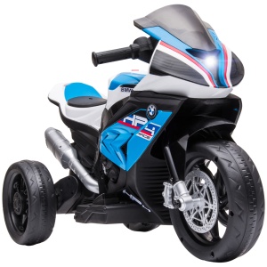 Motocicleta BMW HP4 pentru copii 18-60 luni ,cu 3 Roti, muzica, Licenta,6V,Albastru - Img 1