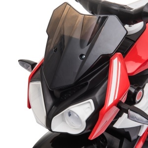 Motocicleta Electrica Copii 6V – Rosu/Negru cu Lumini & Sunete - Img 9
