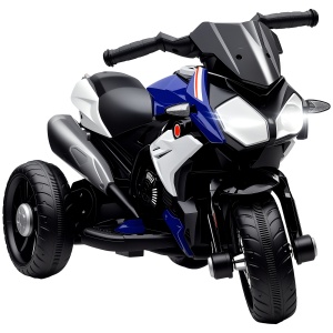 Motocicletă Electrică pentru Copii 3-5 Ani, Max. 25kg, cu Baterie 6V, Albastru - Img 1
