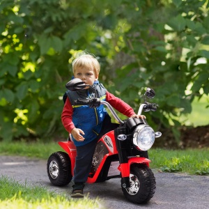 Motocicleta Electrica pentru Copii 3 Roti Lumini Sunete Baterie 6V Viteza 2km/h - Img 2