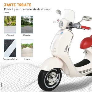 Motocicleta Jucarie Licenta Oficiala Vespa, Roz - Img 6