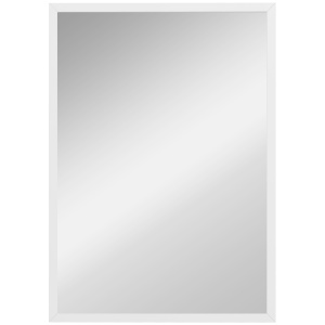 Oglindă Dreptunghiulară de Perete cu Cârlige, Sticlă și MDF, 60x80 cm, Negru