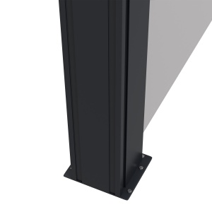 Paravan Lateral Retractabil 400x180 cm Gri - Img 9